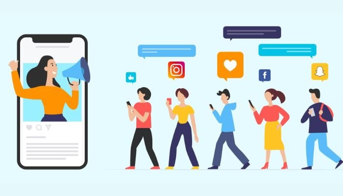 Influencer marketing through different social media sites
